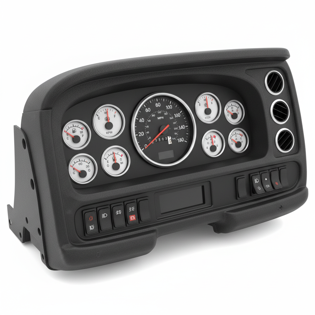 Truck dashboard panel   product shot