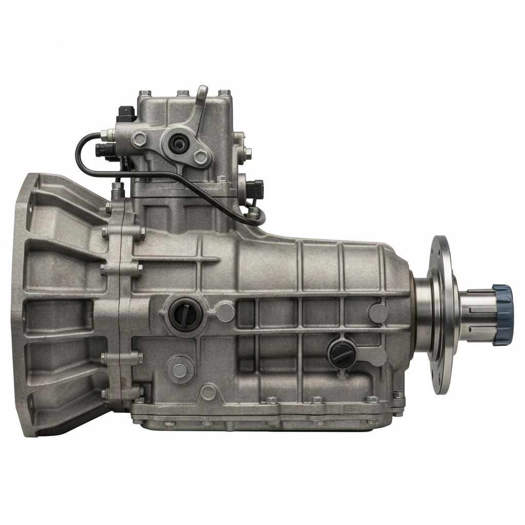Truck gearbox transmission   side view